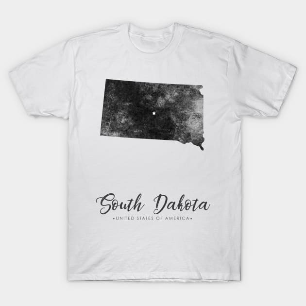 South Dakota state map T-Shirt by StudioGrafiikka